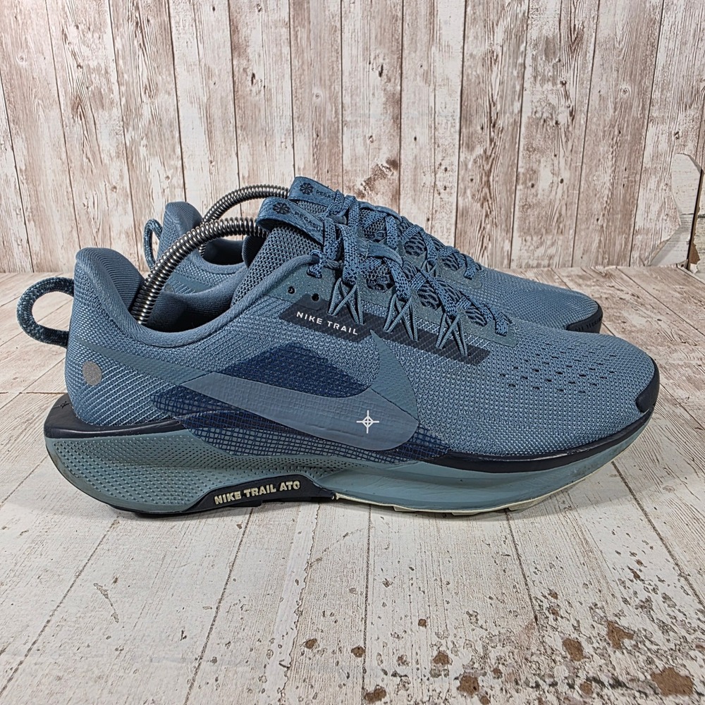 Nike Pegasus Trail 4 Mens Blue Grey Running Shoes DV3864-005 Size 9.5